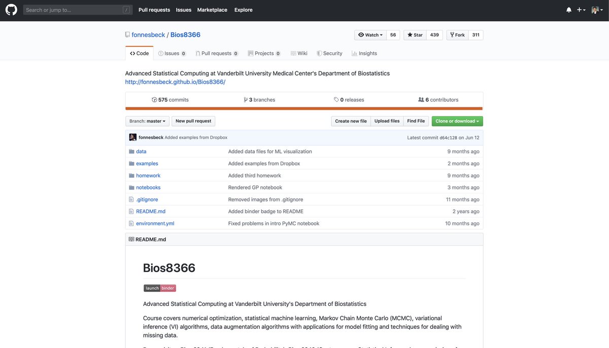 Advanced Statistical Computing at Vanderbilt University. #BigData #Analytics #DataScience #AI #MachineLearning #IoT #IIoT #PyTorch #Python #RStats #TensorFlow #JavaScript #ReactJS #GoLang #CloudComputing #Serverless #DataScientist #Linux #Statistics 
bit.ly/2YZaB4W