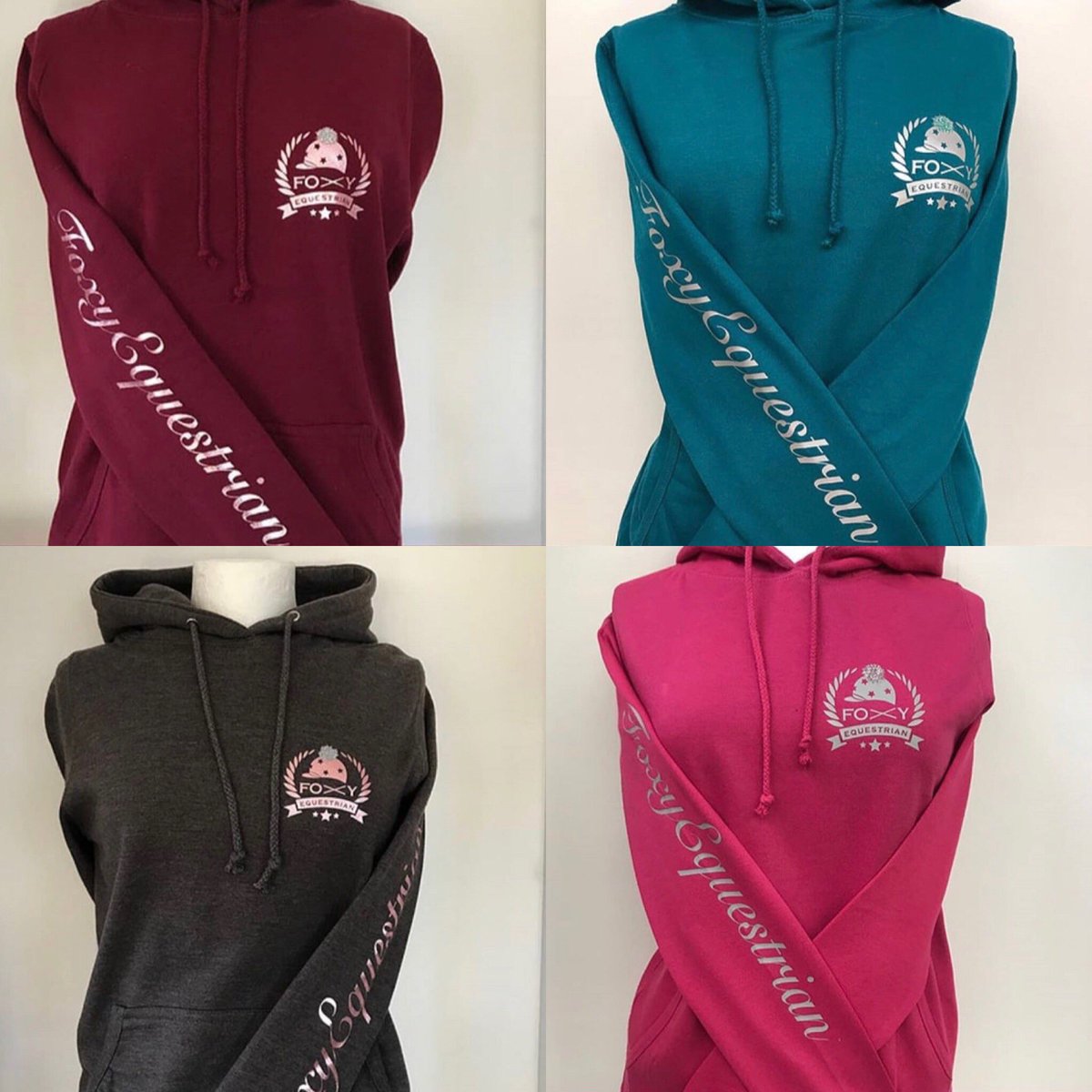 foxyonex's tweet photo. Foxy Equestrian hoodies are perfect for keeping warm in the not so summer weather☔️💨 https://t.co/1bfkubKgzv