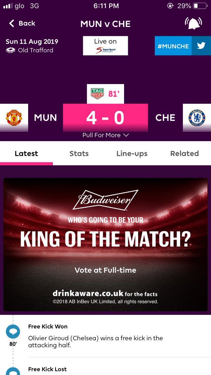 iam_checkmate1's tweet photo. And his dream cam through #MUNCHE #ManUnited #ChelseaFansConnect #ManUVsChelsea https://t.co/Ubt0dik09w