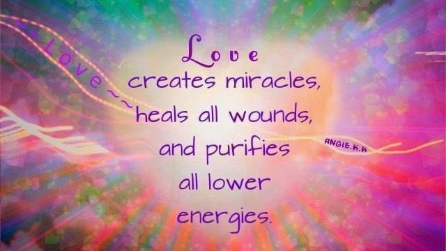 Love creates miracles... #LoveIsHealing #Energy