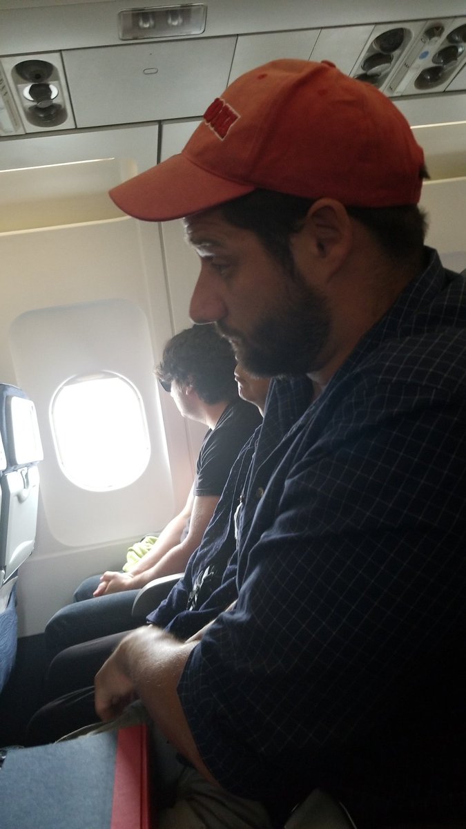 LeanderCampbell's tweet photo. #cropmap19 has landed in #YVR. Good news! #TwitterlessPatrick and I haven't got tired of each others company...yet. Now we await the flight to Kamloops https://t.co/uZc4Z4tKsW