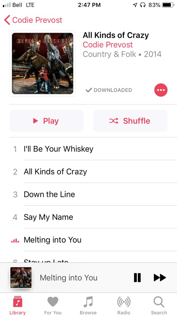 PatGrant7777's tweet photo. My trip has started ! There nothing like having @codieprevost to keep you company with great tunes!! #Radio and #AllKindsOfCrazy are simply #Awesome https://t.co/xlH6uvJaVg
