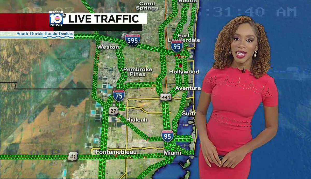DeessesDeLaTele's tweet photo. Samantha Bryant @sbryantWPLG on @WPLGLocal10 (08/07/2019) #traffic #florida #trafficjamsam #detourgoddess #turnpikequeen
Video https://t.co/HteIrVpomi https://t.co/WW7XFnKzXg
