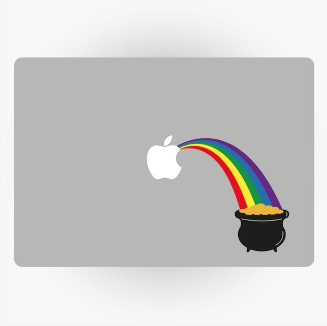 NorthernSecret_'s tweet photo. Our cheerful end of the rainbow laptop sticker will always brighten up your working day! #rainbowsticker #macdecal https://t.co/HXYmXL8Qti https://t.co/PBI5jx45BU