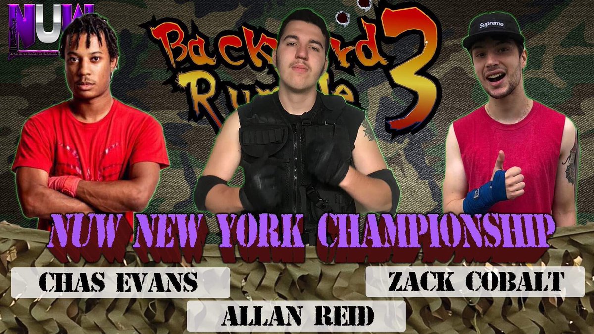 NUW_Wrestling's tweet photo. Have you seen the craziest #BYW 30 Man Rumble of the year yet⁉️

Watch as NUW PRESENTS: #BACKYARDRUMBLE 3 with 4 of our 5 Championships all on the line.💯

Click the following link here to watch the full show on our YouTube Channel: https://t.co/Y2RK8d1HGO https://t.co/J34zGsnb6t