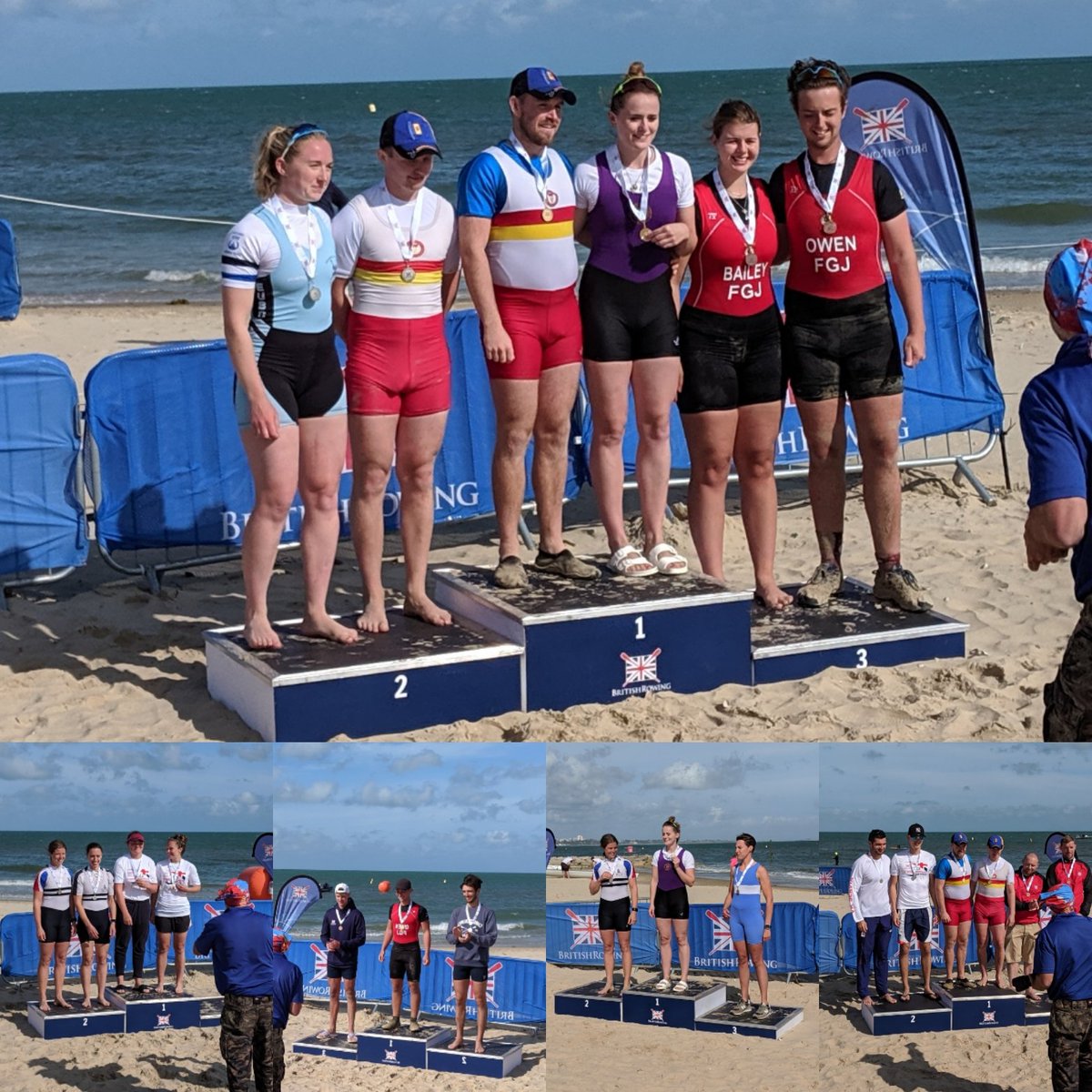 Well done to all the medalists today who raced in challenging conditions at the first ever @BritishRowing #beachsprints #BRBS19 . Thank you as well to all the volunteers who made it happen. Looking forward to seeing this event and many more like it grow in the future! 🌊🚣‍♀️🌊