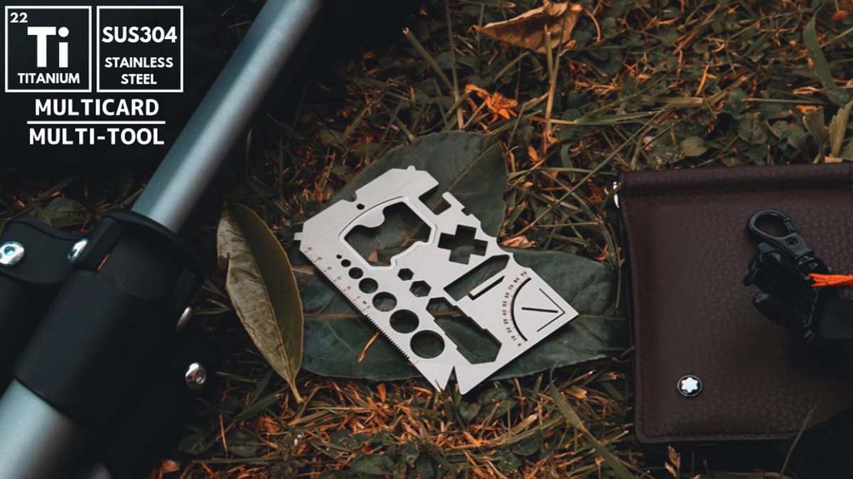 The_Crowds's tweet image. A new breed of Indestructible Pocket Multitool is now on #Kickstarter - MutiCard: Titanium Everyday Carry Credit-Card Multi Tool buff.ly/33j3x2s #pockettools #multitool #tool #pocketcard