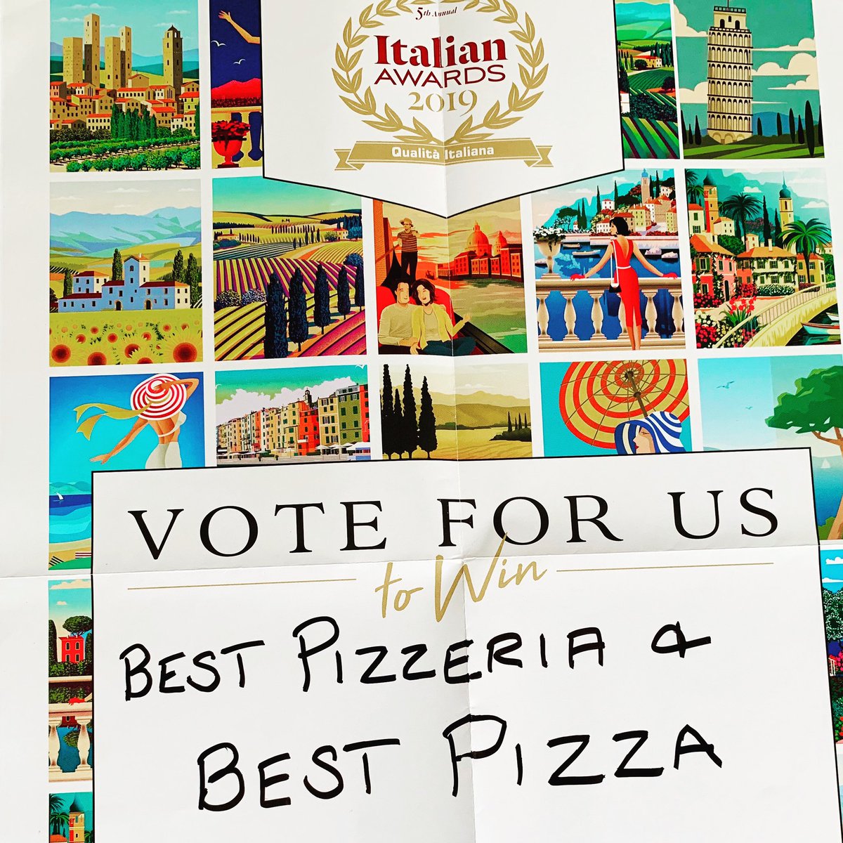 Just 6 days left to vote for us 
englishitalianawards.co.uk/vote-now/
What a delicious celebration we will have if we win! Everyone invited!
@Discov_Worthing <a href="/WorthingJournal/">Worthing Journal</a> @WorthingMums <a href="/HereAndNowMag/">frances@hereandnowmag.co.uk</a> <a href="/ExpWestSussex/">Experience Sussex Partnership</a> <a href="/SteyningFDFest/">SteyningFoodFestival</a> <a href="/LondonRoadLAT/">LondonRoad-community</a> <a href="/EatBrighton/">Restaurants Brighton</a> <a href="/brightonargus/">Brighton Argus</a>