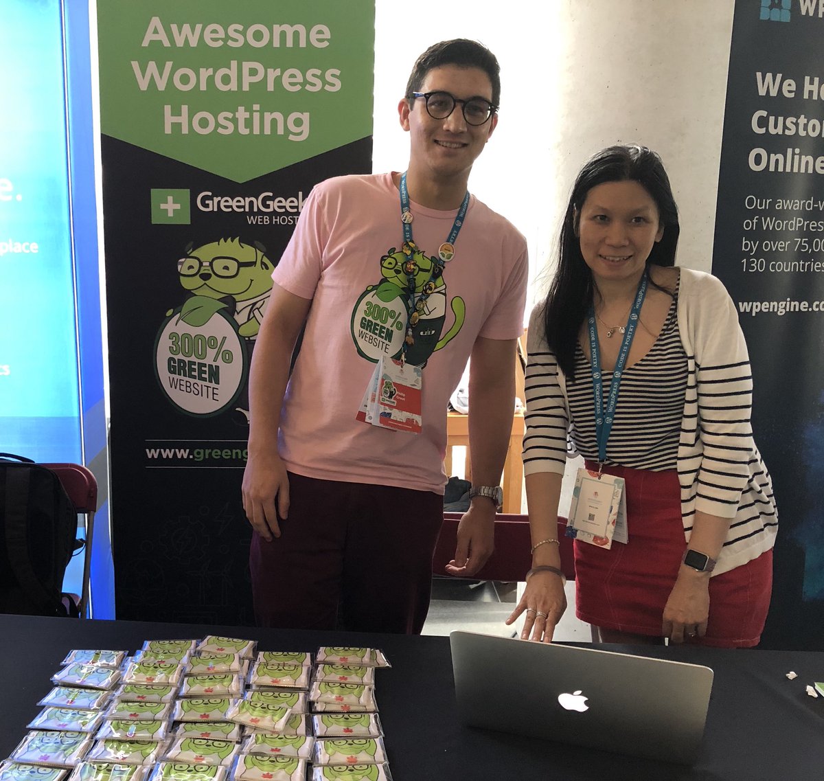 Happy to have <a href="/GreenGeeks/">GreenGeeks</a> with us ! #wcmtl
- - - - 
Heureux d’avoir <a href="/GreenGeeks/">GreenGeeks</a> avec nous ! #WordCamp