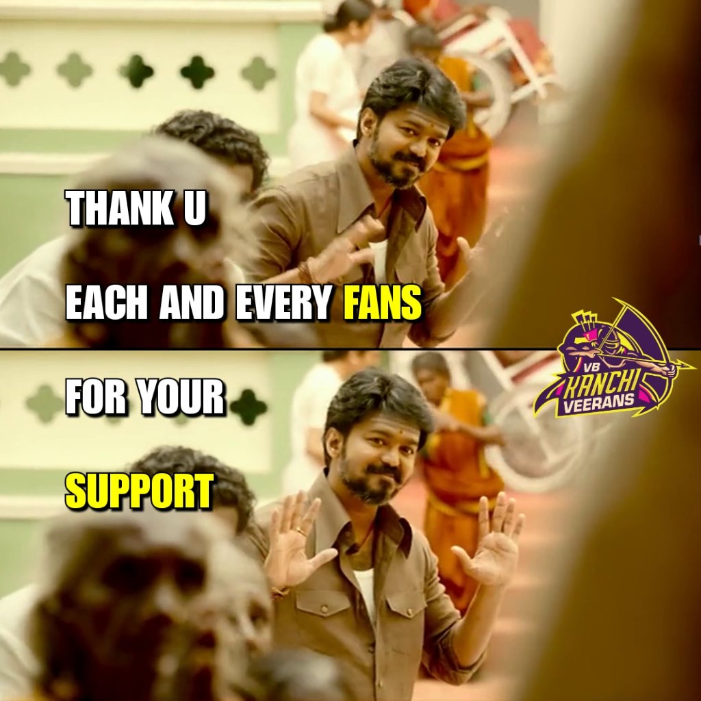 NRKTNPL's tweet photo. Thanks for your great support ! Love you all❤️
#vbkv #tnpl2019 #NammaPasangaNammaGethu #Modhareadyah #Veerans https://t.co/mkHkeeO47A