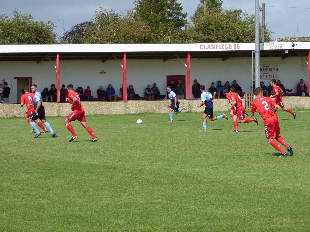 FA Cup Extra Preliminary Round action yesterday between <a href="/clannyfc/">Clanfield 85 F.C.</a> and <a href="/ShortwoodUtdFC/">Shortwood Utd FC</a>. Shortwood came back from a goal down at half-time to win 3-1. #NonLeague #football #Grassroots #groundhopping #FACup