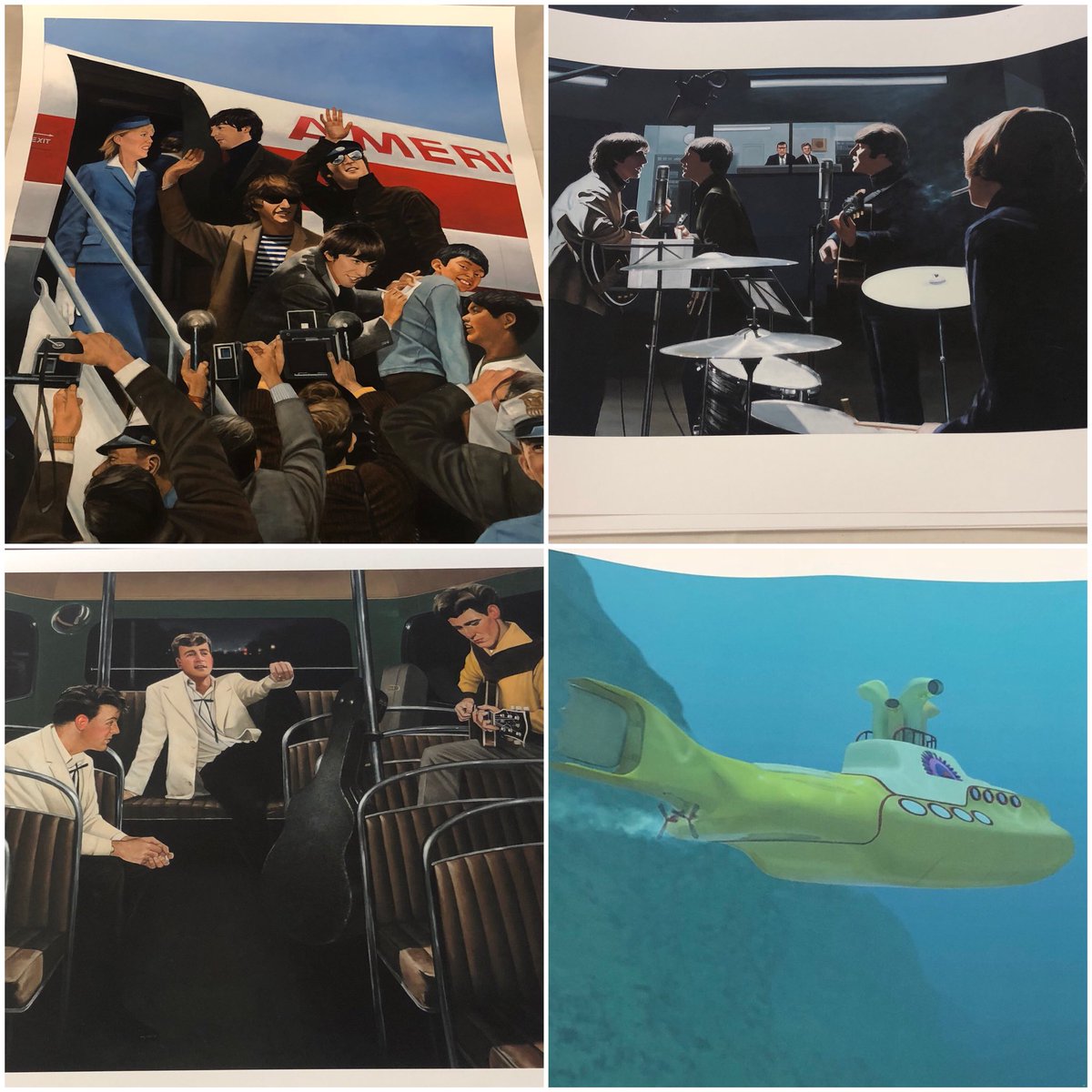 Beatles_Fest's tweet photo. Swing by fine artist Eric Cash’s room at the Fest to scoop up some incredible #Beatles art #ComeTogether2019 https://t.co/MzucxRu3jA