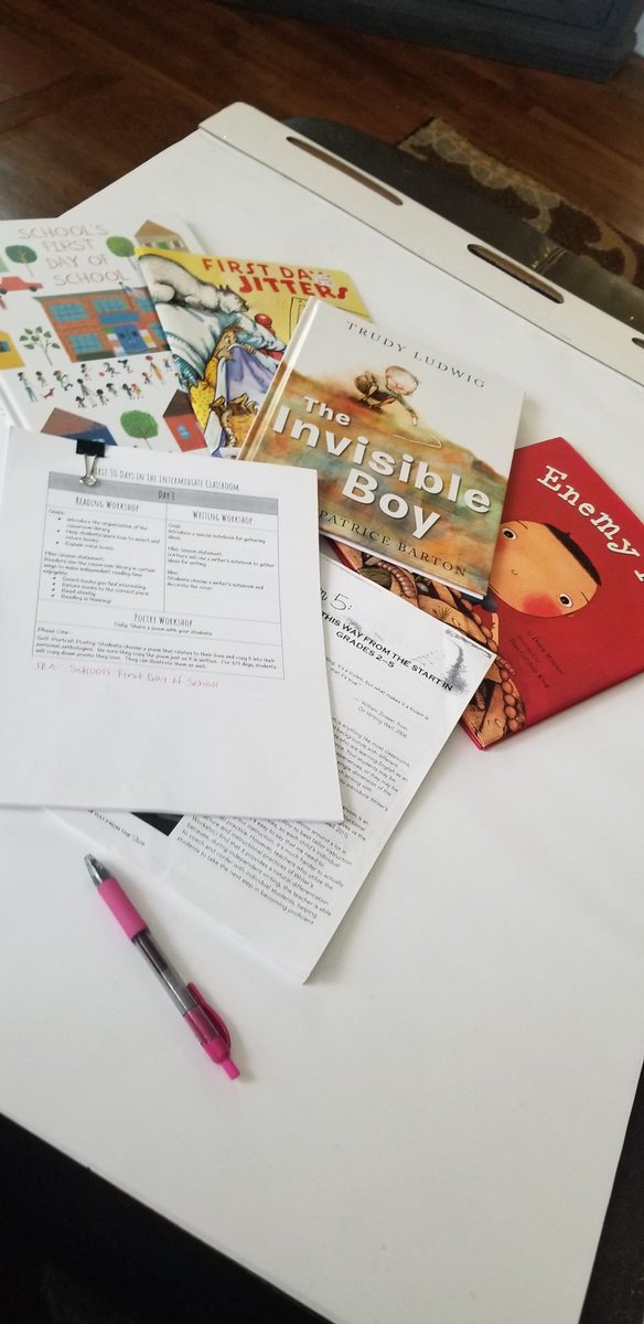 BGalbreath_HCSD's tweet photo. Planning for the first week. I can't wait to start reading and writing with my new third graders! These books will be a perfect base for our IRAs for the year. @BW__Literacy #BigBlueOntheMove
#BeBrookwood #BuildingKindness
#Readingisthinking https://t.co/IdSHnczDig