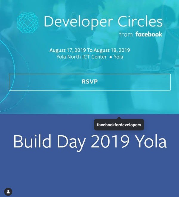 Nurain_Dev's tweet image. Build Day Yola 17 - 18 August, 2019 !!
Learn how to build on Facebook Developer products network, exchange ideas, and learn from other developers within your community. #React360, Spark AR Creators and #HTML5 Games!
buildday2019yola.splashthat.com