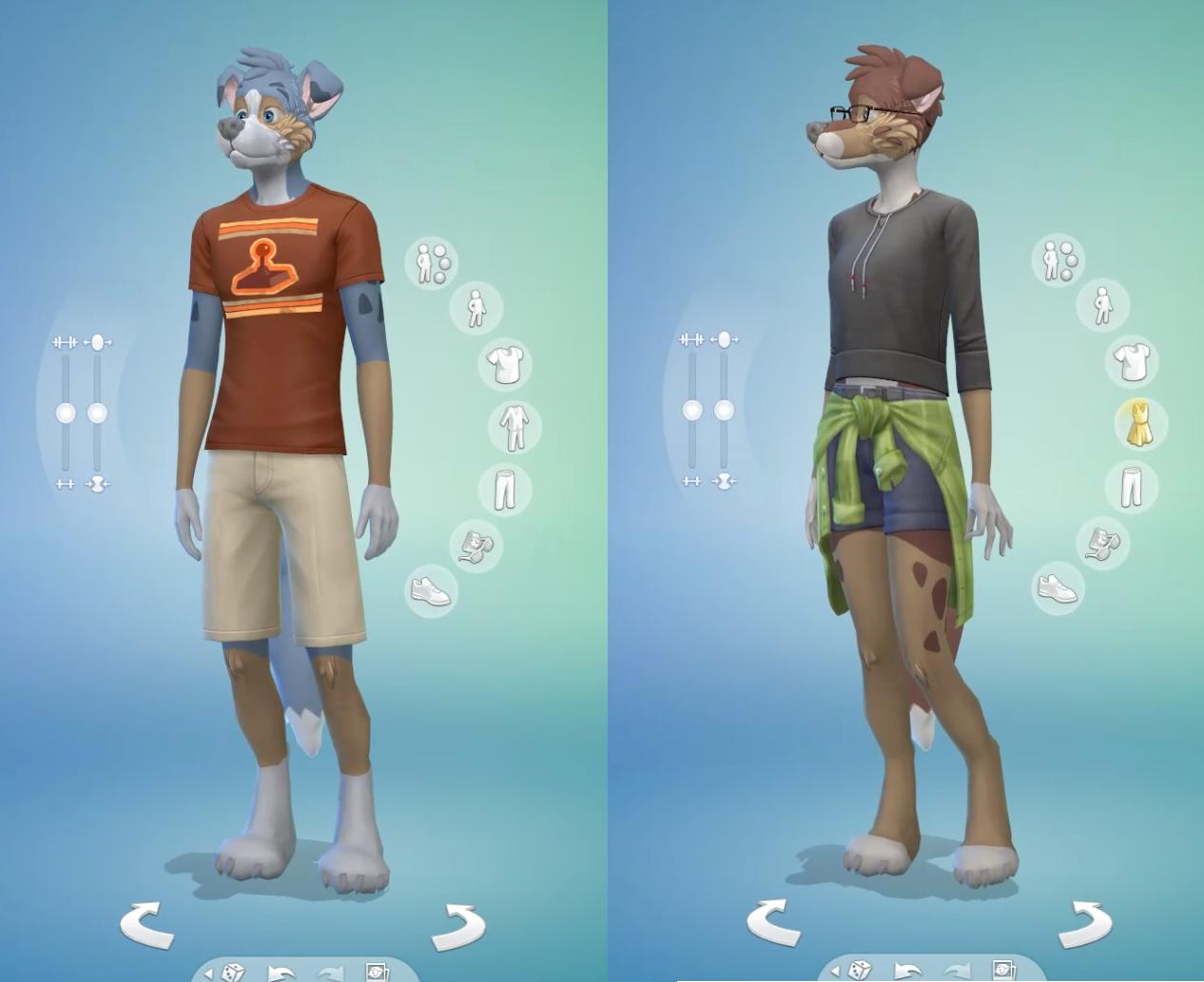 Savestate Comic on X: Here's a still image so you can see the details. I  was trying to get the fur to look somewhat simple to fit in with the Sims  style.