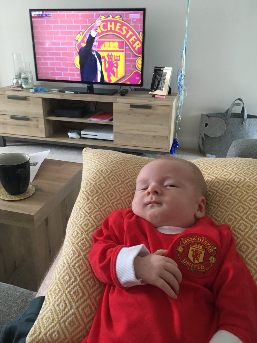 JBirchall23's tweet photo. First game for little Alfie and ⁦@ManUtd⁩ smashed it 💪 #MUFC #4-0 https://t.co/wrYmLSNnnX