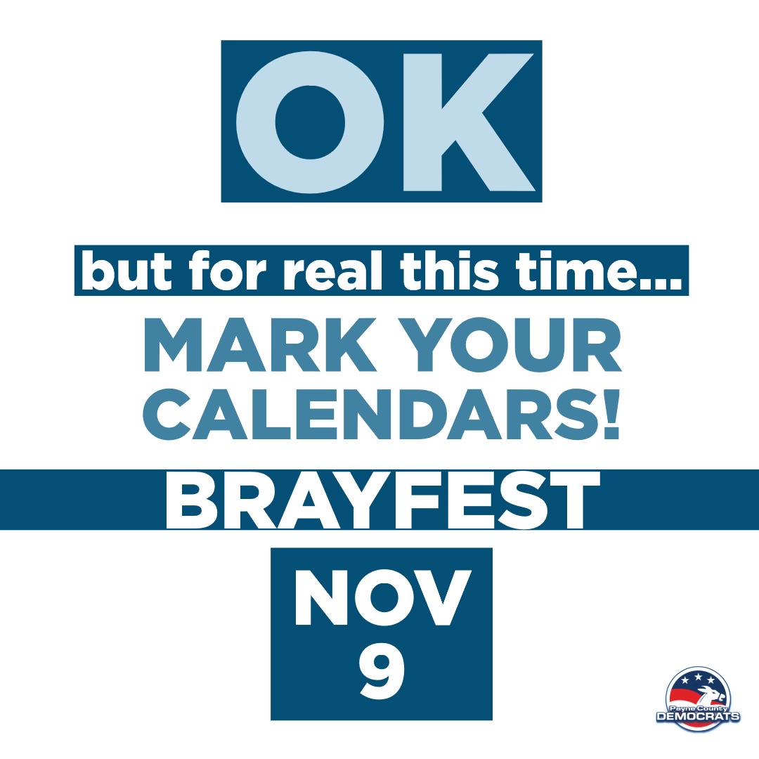 PayneCoDems's tweet photo. MARK THOSE CALENDARS https://t.co/fdgO28HBAG