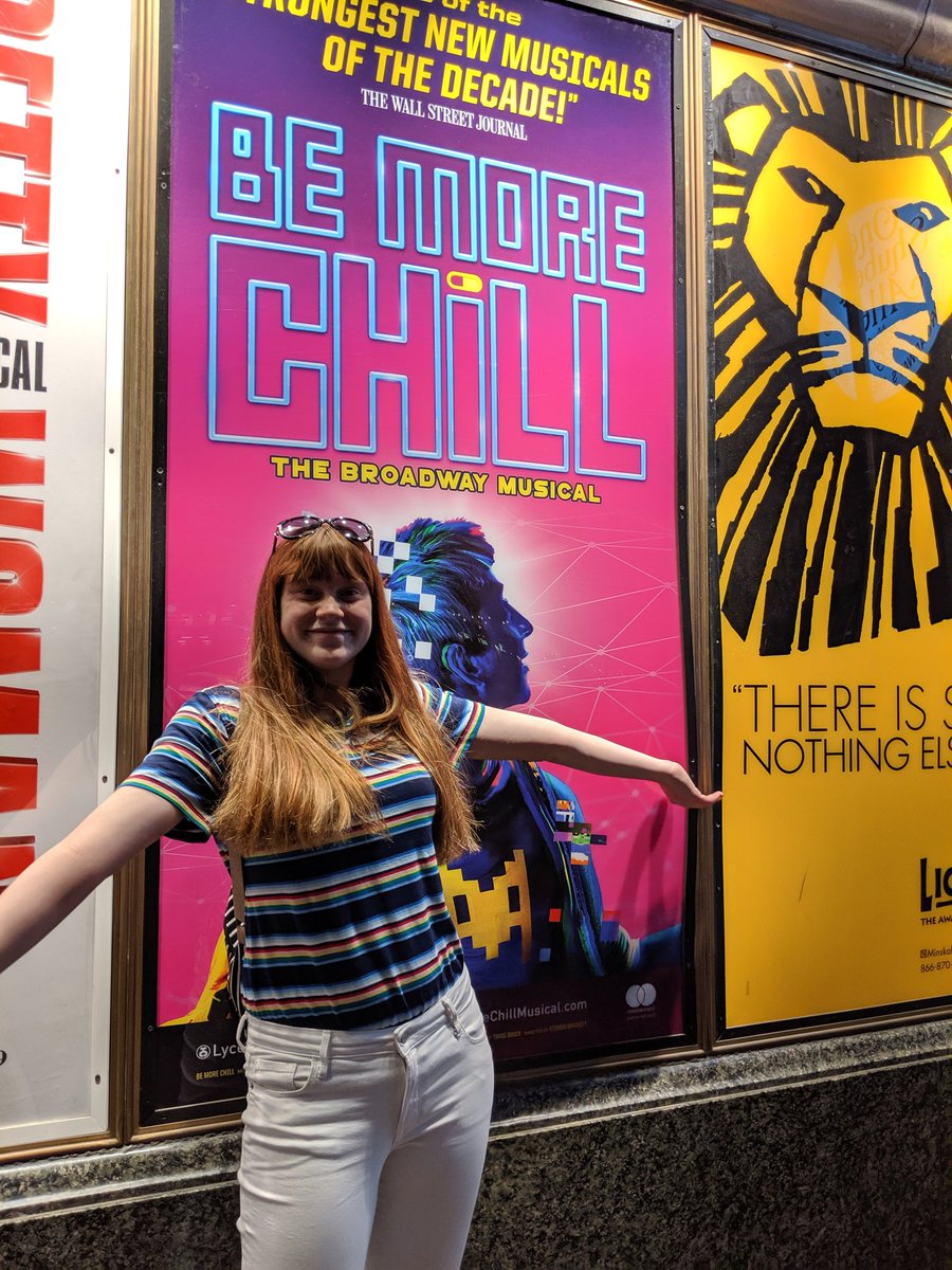 Laurel_Lorul's tweet photo. #smartphonehour Thank you @BeMoreChill for some of the best nights ever! We all know this is not the end, just like the original cast recording, Be More Chill will continue to be discovered by other who will help pass around Be More Chills story π Teach us how to say goodbye π https://t.co/VvdpGrzniT
