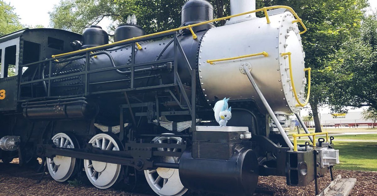 Owleyes_3's tweet photo. Lil train conductor #pachirisu #PokemonGO #pokemongoar #pokemonsnap #realpokemonsnap #pokemonfinder #GOsnapshot #park https://t.co/oAPTpxFaBJ