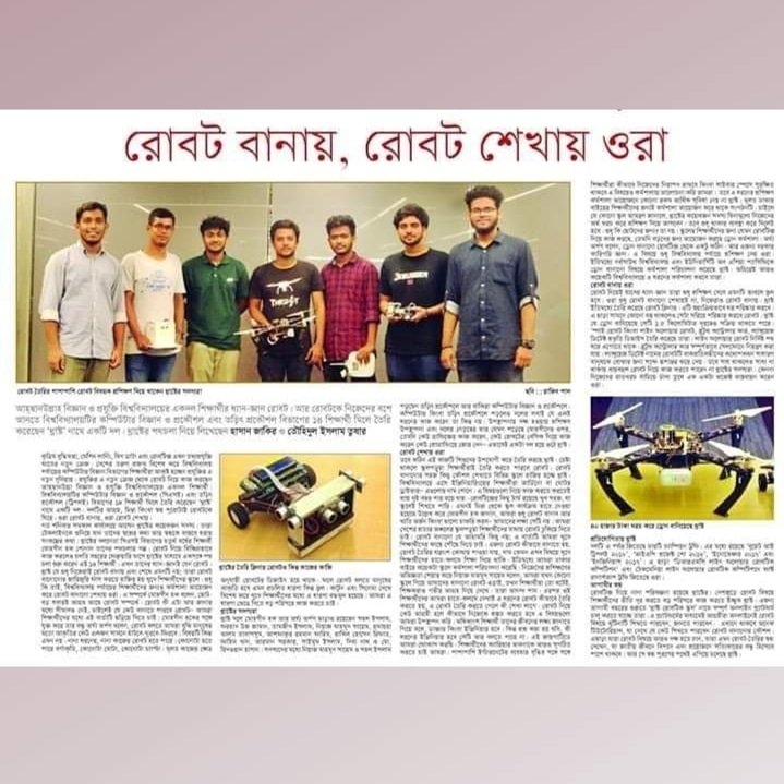 mohoshihaque's tweet photo. "Thrust Robotics School নিয়ে সমকাল পত্রিকার বিশেষ প্রতিবেদন"
#Robotics #technology #workshop
#robotic #school #workshop
#drone #making #workshop
#samakalnews #bangladesh🇧🇩 https://t.co/LO26kAIcAJ