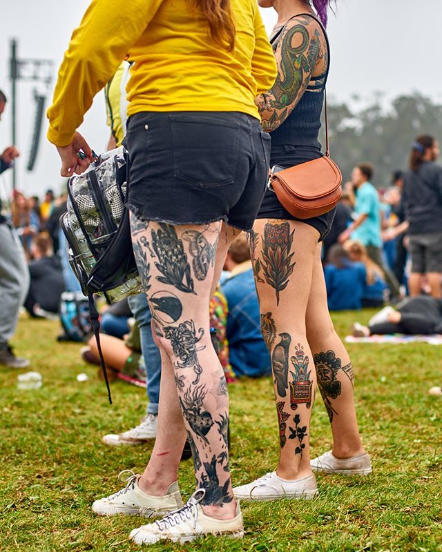 JMeinerth's tweet photo. Sweet leg tats @outsidelands https://t.co/S2OfOlZIGR https://t.co/SY80vcC12Y