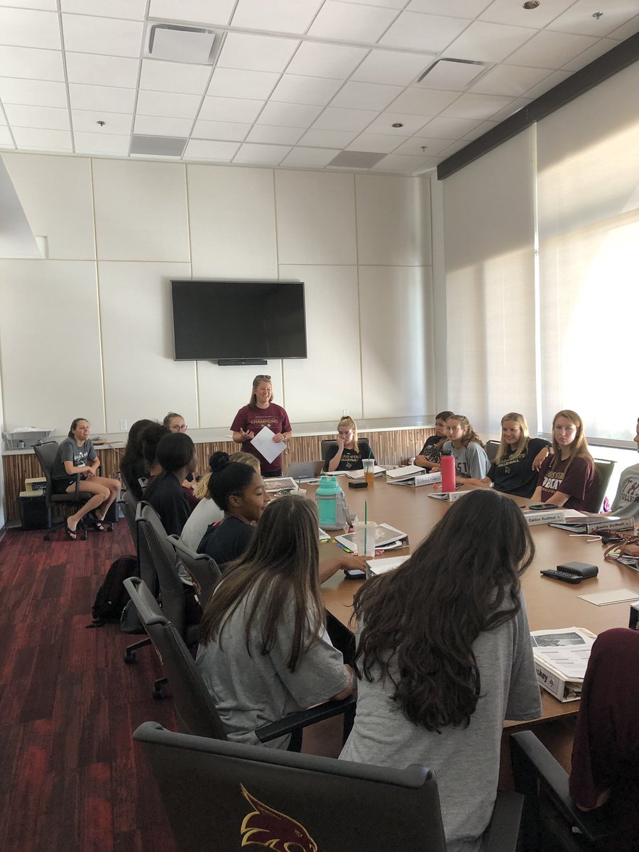 TexasStateVball's tweet photo. Thanks @TXSTCompliance for starting our season off with a fun game and getting our competitive juices going! #wefollowtherules https://t.co/KRIMY6yGPT