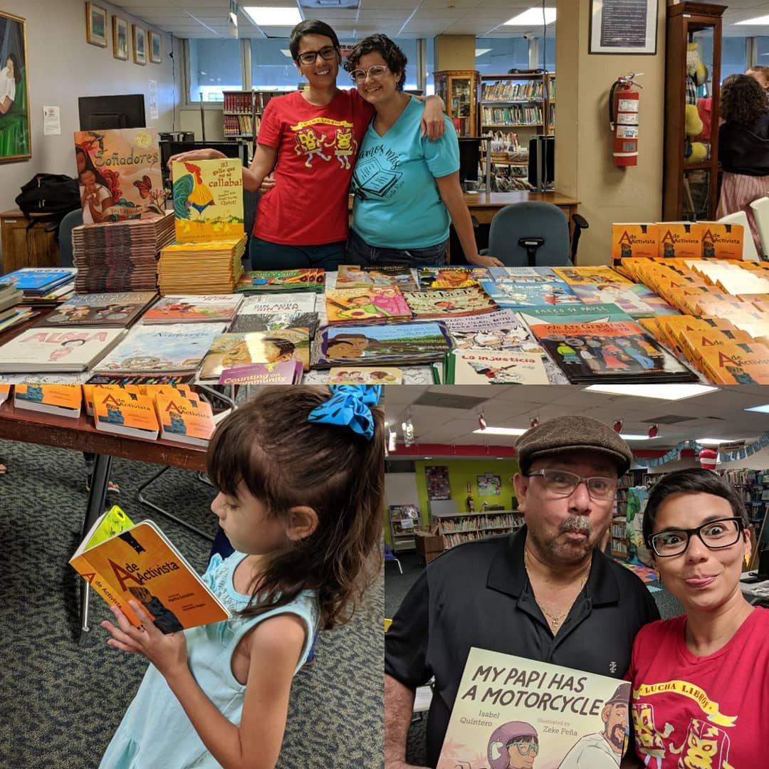 sujeilugo's tweet image. Y aquí preparándonos para  la actividad de #libroscombativos en la Biblioteca Juvenil de Mayagüez ✊🏽💜 #leertedapoder @leamosmaspr