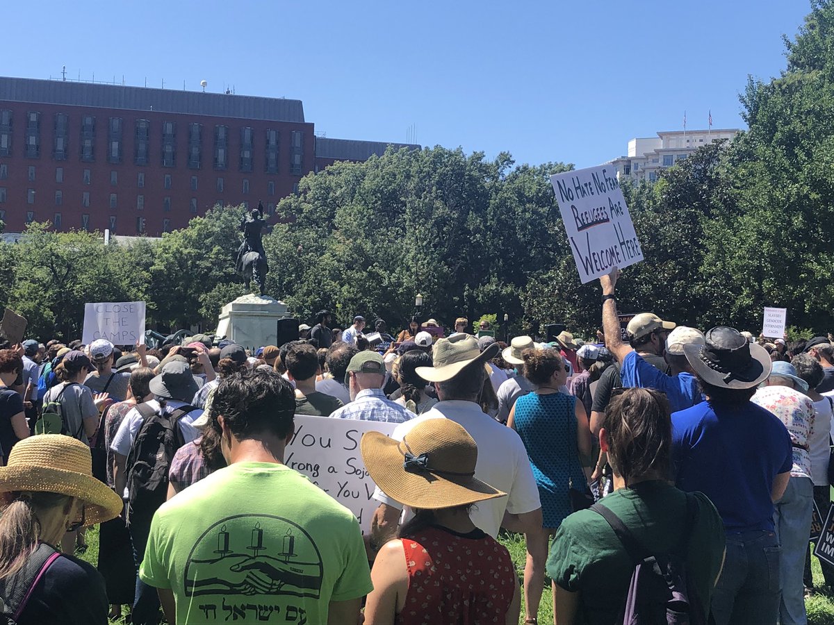 jewishaction's tweet photo. White nationalist violence is rising across our country, from mass shootings to mass immigration raids.
 
Jews &amp; immigrants are here to say: #NeverAgain. We must put an end to this violent bigotry. We must #CloseTheCamps. https://t.co/NsM7RzNkQ6