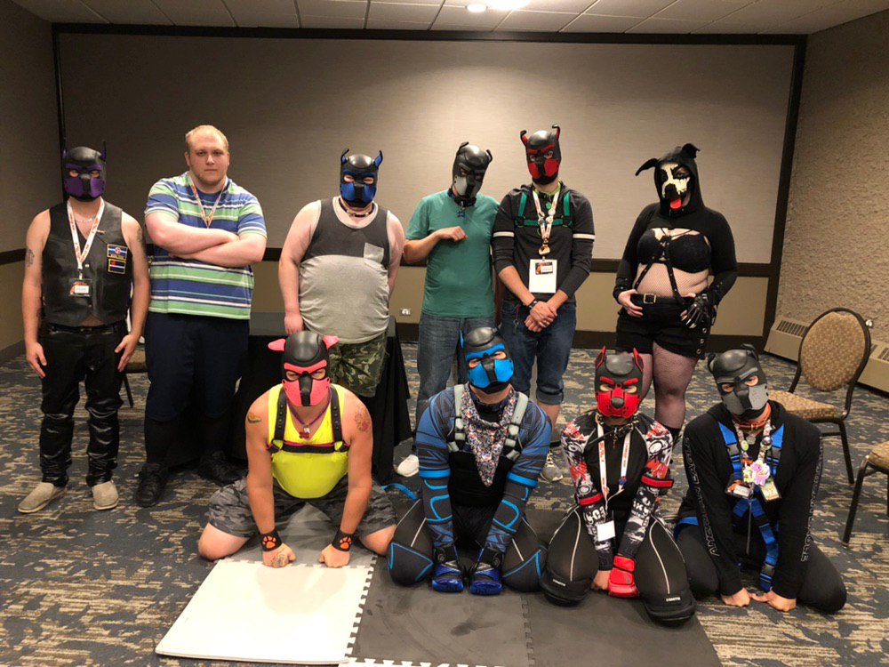 MbPah's tweet photo. Thank you to everyone who attended our panel at @wpfcon 

Huge success and lots of happy pups! 

Ft: @naughtycrux, @corsonbolf , @Kiro_Fennec , @AlphaPupLucifer , 

Sorry if we missed anyone!

#pupplay #puppyplay #mbpah #bdsm #kink #humanpup https://t.co/c1tdSN80hl