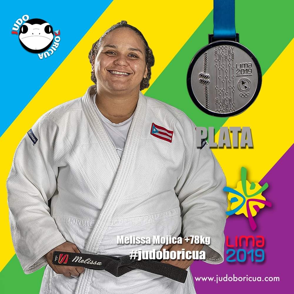 Melissa Mojica +78kg, medallista de plata en Lima 2019. ¡Celebra Puerto Rico! 🇵🇷🥋🥈 #JudoBoricua #Lima2019 #PuertoRico