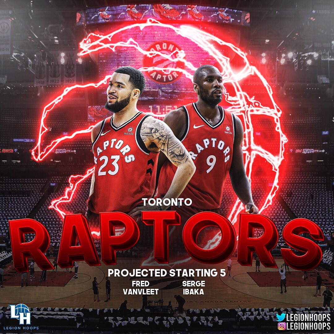 LegionHoops's tweet photo. Coming off a title... your 2019-2020 Toronto Raptors. #LHProjectedStarters https://t.co/xc18dy0UFq