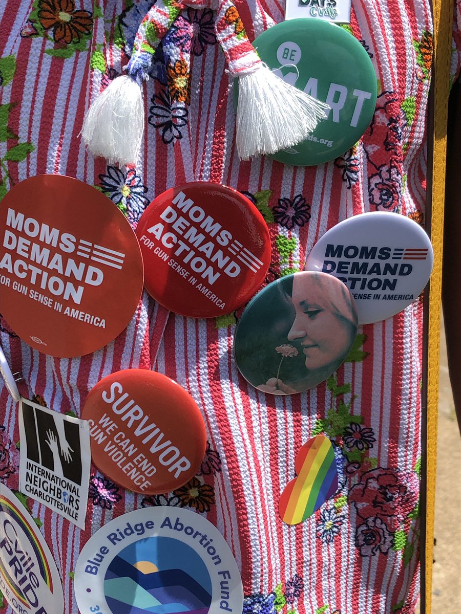 The Moms Demand Action booth at the #ResourceFair also paid tribute to the victims of the most recent mass shootings in Dayton, El Paso, and Gilroy. <a href="/UnityDaysCville/">Unity Days Cville</a>