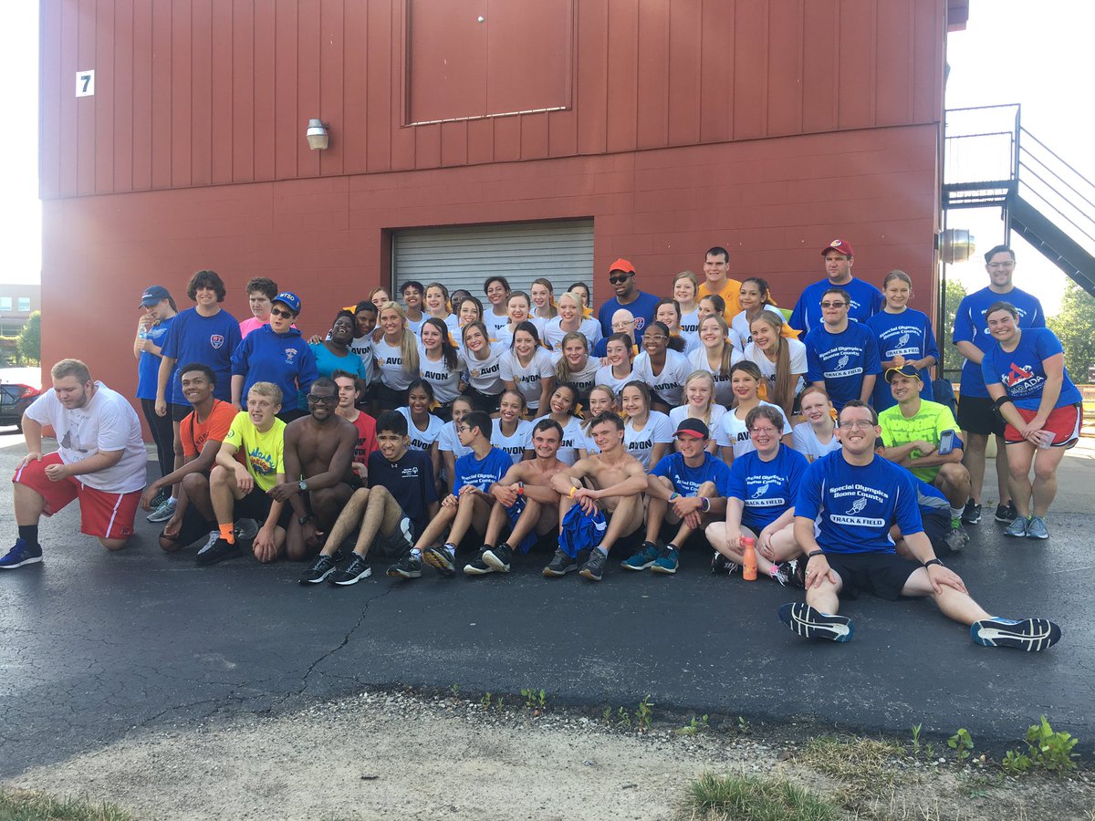 Avon_Cheer's tweet photo. We cheered on the athletes at the Special Olympics this morning! We LOVE  being apart of this event! https://t.co/Q2c21pK3wA