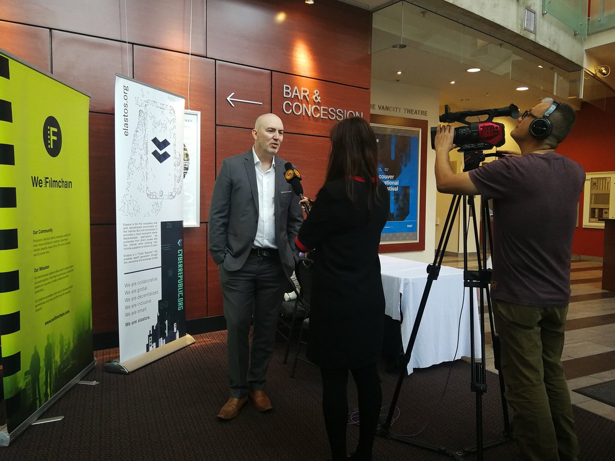 WeFilmchain's tweet photo. Photos from yesterday at The Film &amp; Tech Expo 
#WeFilmchain #Elastos @Elastos_org @ClarenceElastos @SmartBiggar https://t.co/3bb1X4lQ0O