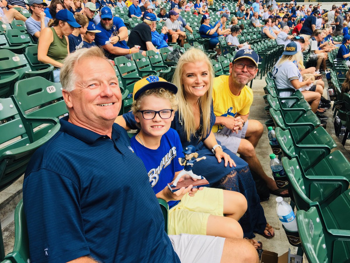 Dr. Charlton enjoying a Brewers game. #summer vacation #ThisIsMyCrew