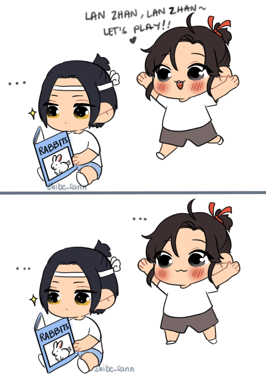 shibe_sann's tweet photo. ✨wangxian kindergarten au✨ 

wwx invites lwj (again) to play with him but lwj's currently reading smth interesting

feat. jc and his poor crayon 😂😂😂 https://t.co/1y0bk75RjU