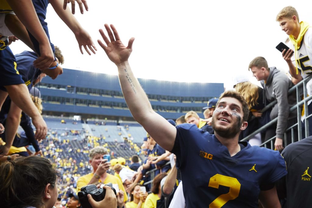 Michigan's tweet photo. CFB expert Bruce Feldman says 2019 will be ‘breakthrough’ year for Michigan https://t.co/wO9JREuPfp https://t.co/RgUMlbzFOz