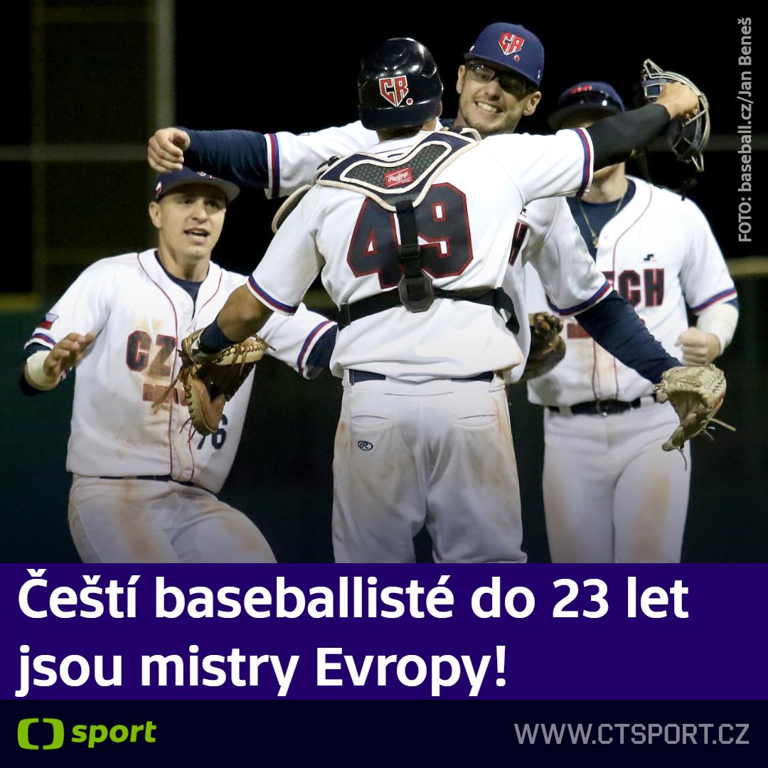sportCT's tweet photo. ⚾️ Baseballová fantazie. Česká reprezentace do 23 let opanovala mistrovství Evropy! 🇨🇿👏👏

Více 👉 https://t.co/7v69EmKaGm https://t.co/Xx5j5Asll2
