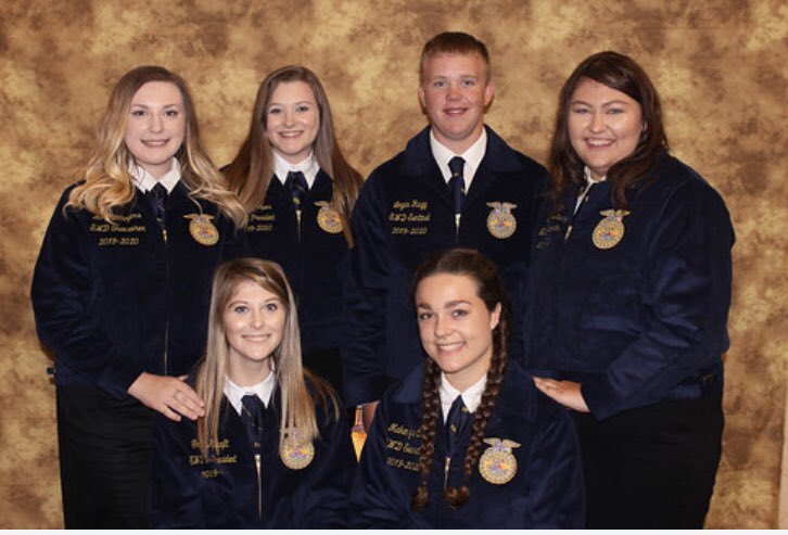 swdffa's tweet photo. The district officers attended DOC this weekend to learn how to better serve you! Here’s to a great year of service! #ksffa #teachag https://t.co/VfY2O1EIbf