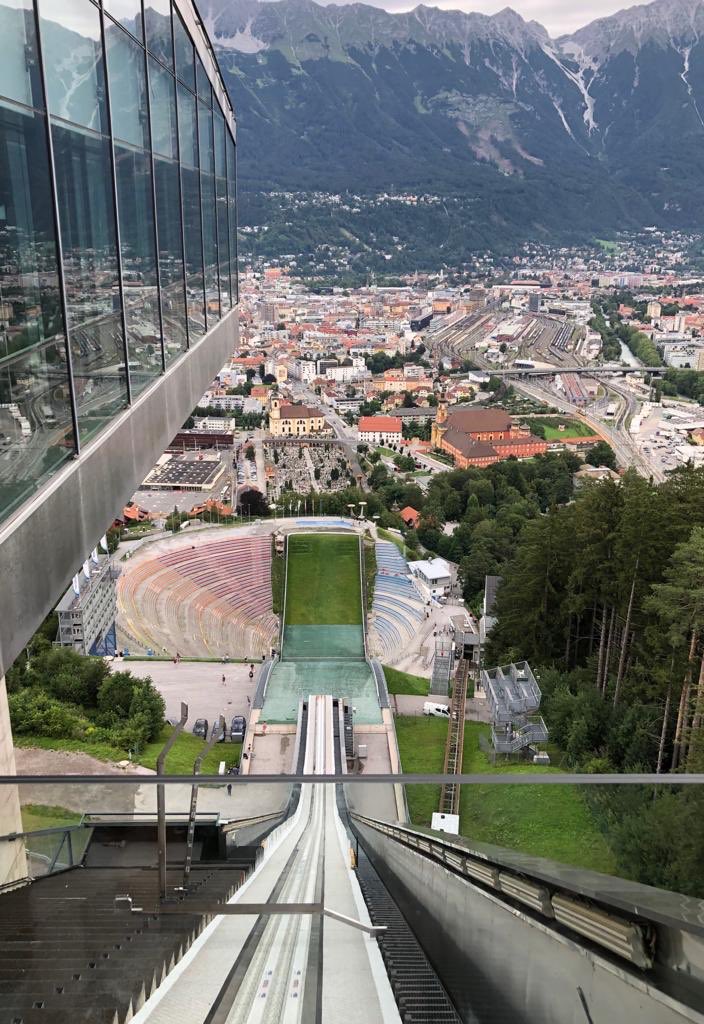 n88jcc's tweet photo. Bergisel Ski Jump, maybe not 😬 https://t.co/Ri2FUTs9Uh