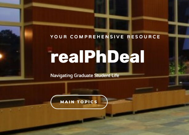 We are excited to share with you realPhDeal.com, a direct, honest, and comprehensive resource for navigating #phdlife.