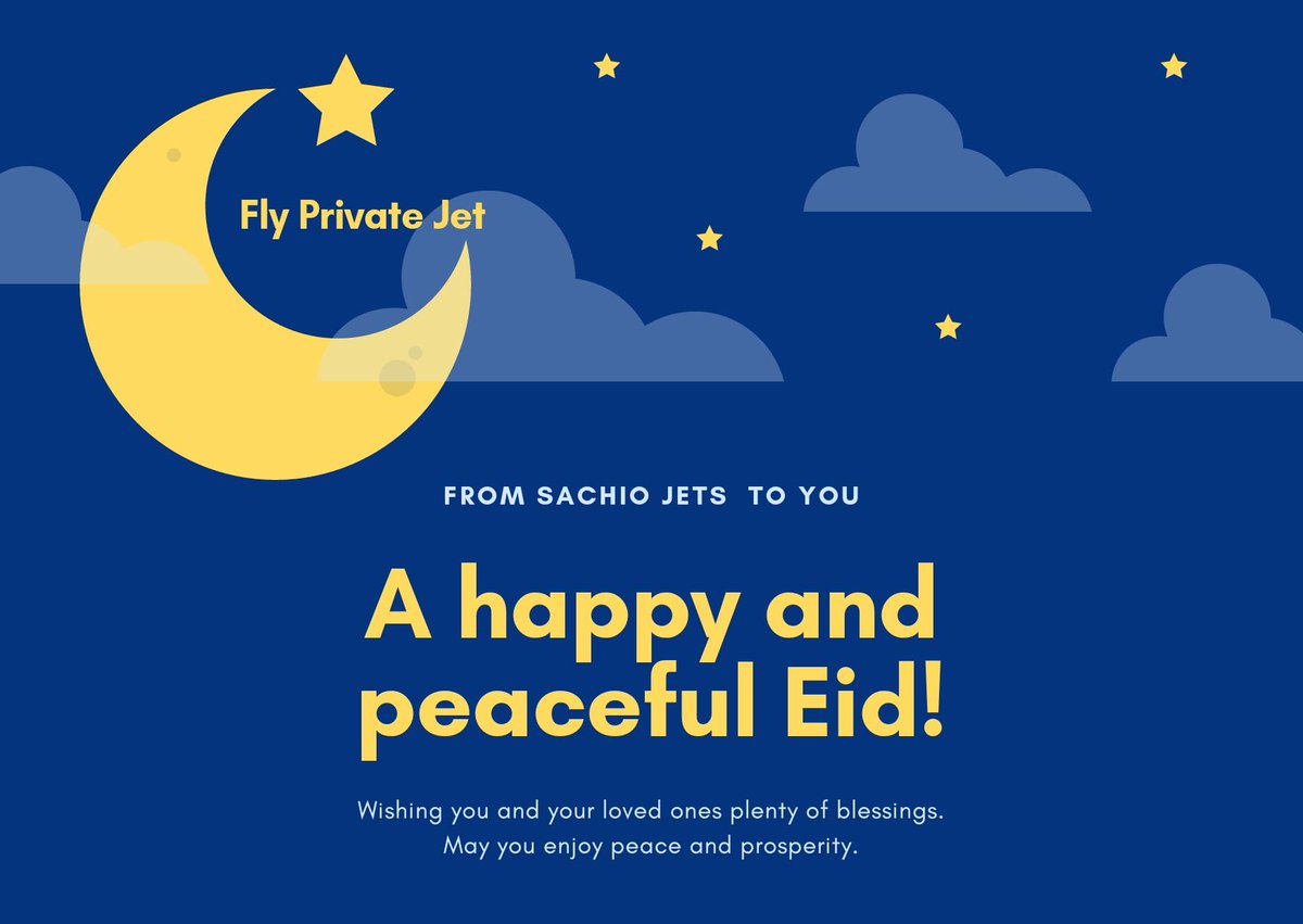 JetsSachio's tweet photo. Wishing you and your Loved ones plenty blessings, peace and prosperity.

Fly Private Jets

#EidAdhaMubarak #EidAlAdha #EidAdhaMubarak #privatejet #privatejets #Jets #privatejetcharter #jetcharter @sachioproperty https://t.co/XiFZb6pmX4