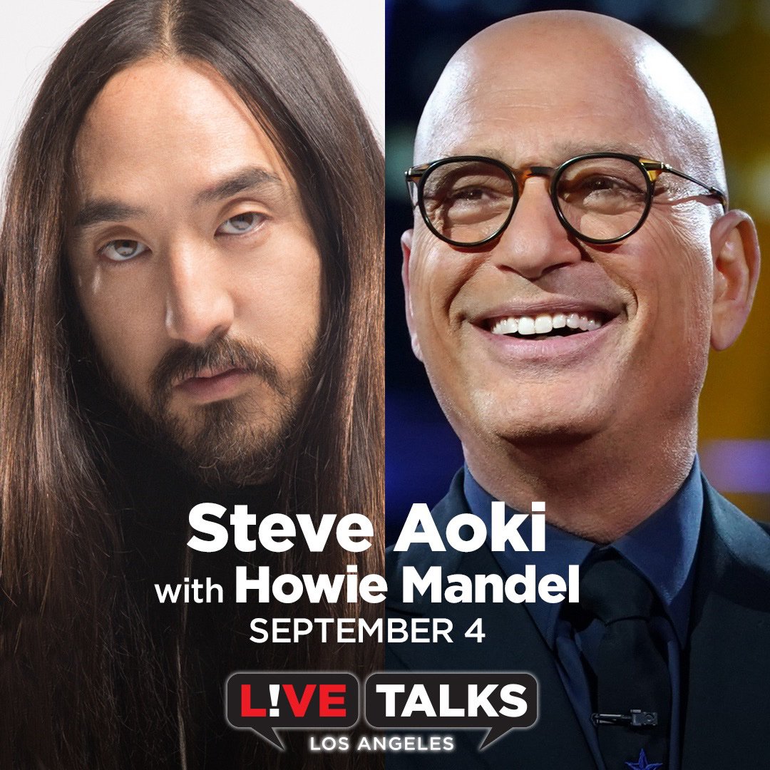 steveaoki's tweet photo. gonna chat with @howiemandel about my new book "Blue: The Color of Noise" Sep 4 at the Aratani Theatre in Little Tokyo!! #DTLA @LiveTalksLA #livetalksla
Tix: https://t.co/46ZevmqWuU https://t.co/S5OHnF6hB6