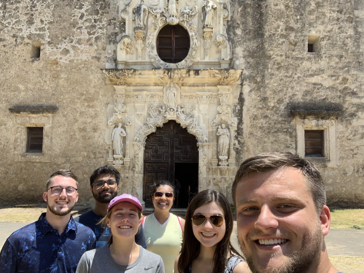 BradleySykes99's tweet photo. The Fountaineers are on a mission @ San Antonio Missions National Historical Park #ExploreSAHistory #ExploreSACulture @TrinityCELCS @TUResLife @TingleJK https://t.co/KyHaWTipft