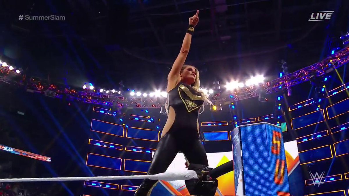 WWE's tweet photo. #ThankYouTrish #SummerSlam @trishstratuscom https://t.co/Ad0E3daPNG