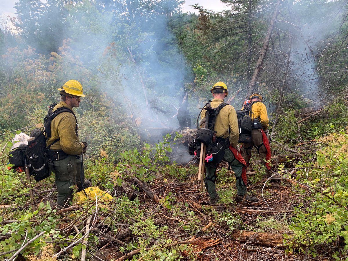 TMCSeedcareBob's tweet photo. Our first sleeper fire after last might’s thunderstorm; not too worried since we got almost 4 inches of rain. More to come with over a dozen lightning strikes in the neighborhood. #summerfires https://t.co/Uug2HmJ6JM