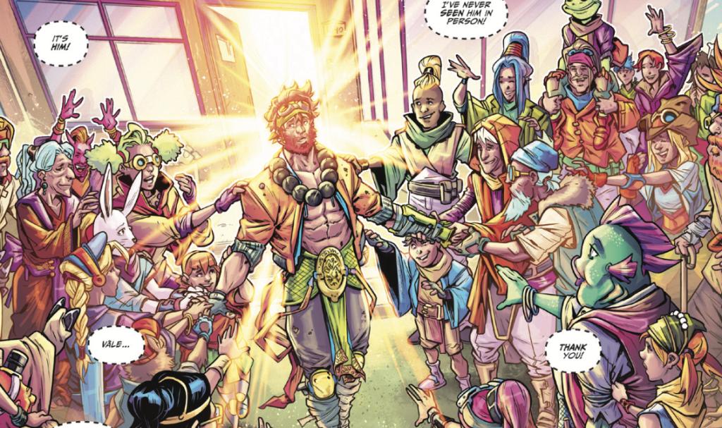 TheGeeklyGrind's tweet photo. RogueSymbiote provides his more fully-featured, spoilery review for No One Left To Fight, issue 2! Check out his review of THE COMIC YOU ALWAYS WANTED! @aubreysitterson @FicoOssio #NOLTF #comic #review https://t.co/DxO4l9txHK https://t.co/ESh2sizu0W
