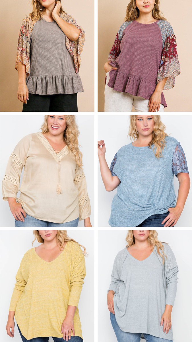 shoptrendymoo's tweet photo. New Plus Collection just launched 💥! Shop these adorable new tops in sizes XL-3X: https://t.co/SgaB0XhBQR ✨🤩🌟 #plussizefashion #newarrivals #boutiqueshopping #boutiquefashion #boutiquestyle #boutiques #onlineshopping #fallfashion #styleinspo #falltops #usaboutique https://t.co/Fw2AGo3Udx