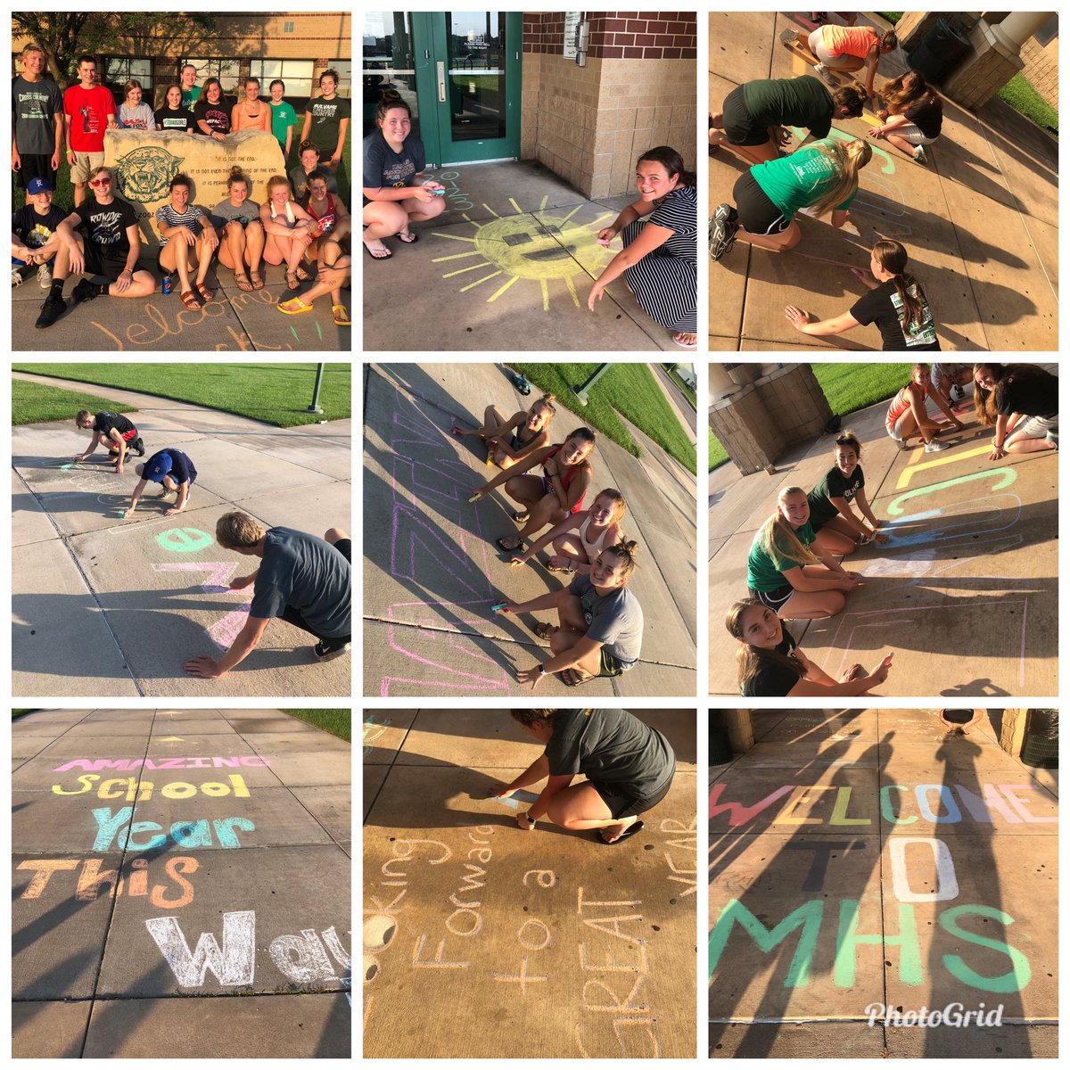 MulvaneStuCo's tweet photo. Student Council is ready for the first day of school for freshmen and new students! https://t.co/G6eQAE6bFb