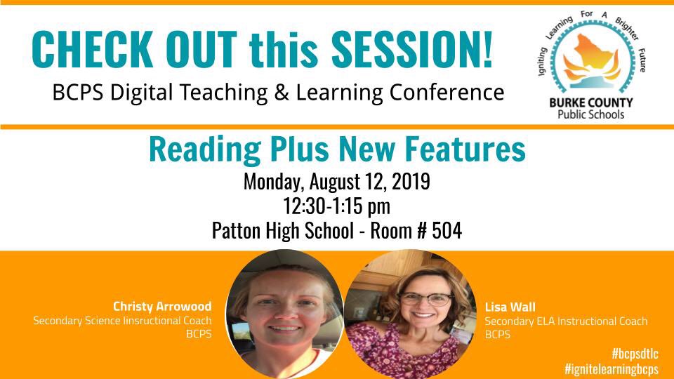 lwall92's tweet photo. Looking forward to sharing our session tomorrow at the DTLC!  Come see us!😊#ignitelearningbcps #bcpsdtlc https://t.co/ubCj31Chx5